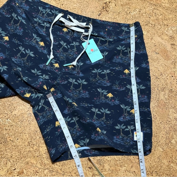 Marine Layer Men’s Cordonado Board Shorts NWT In Beachy Palm Print Sz 32 - Picture 14 of 15